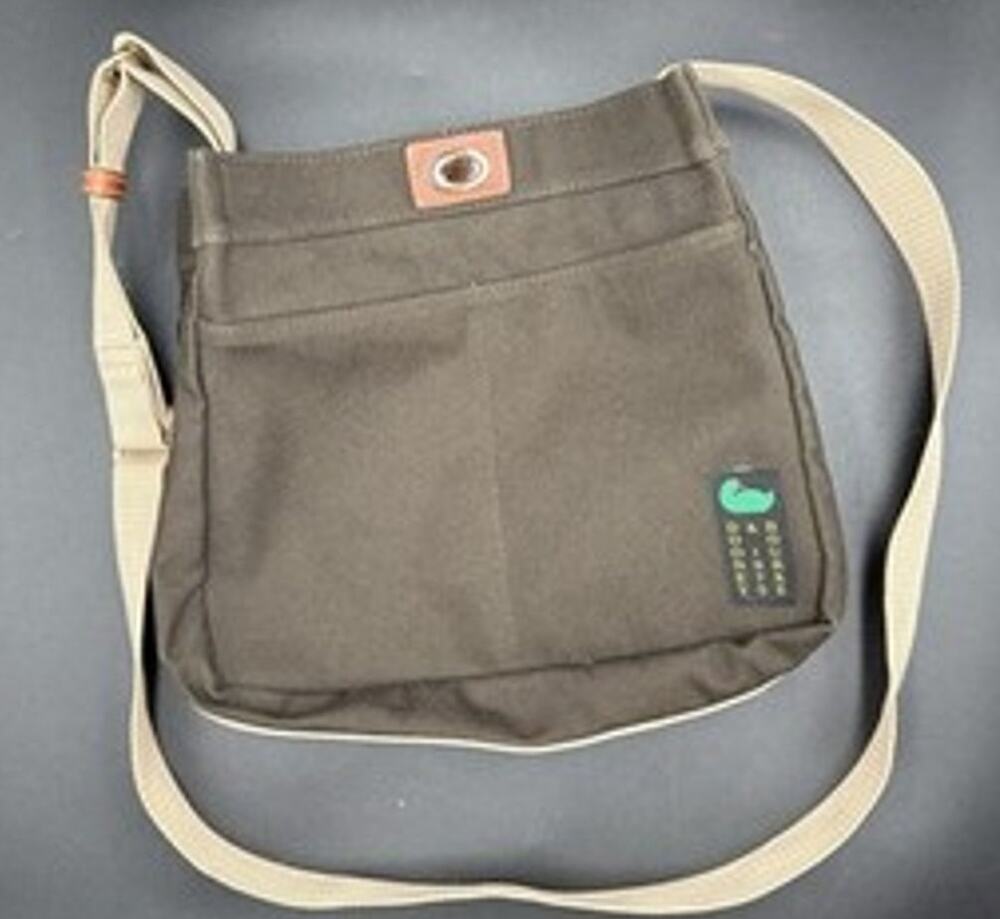Vintage Dooney & Bourke Olive Canvas 1975 Crossbody Bag
